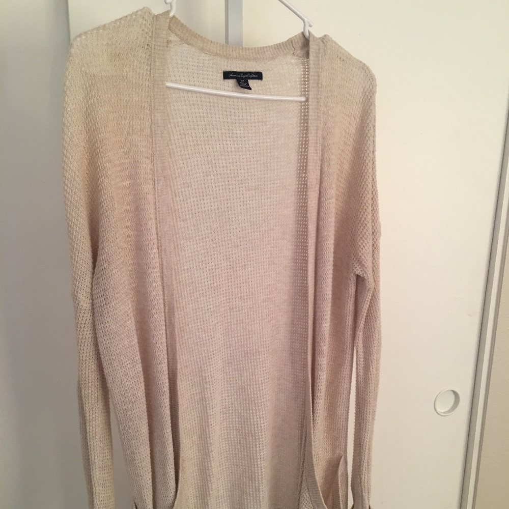 Tan cardigan